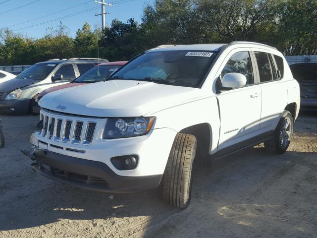 1C4NJCEB9ED703479 - 2014 JEEP COMPASS LA WHITE photo 2