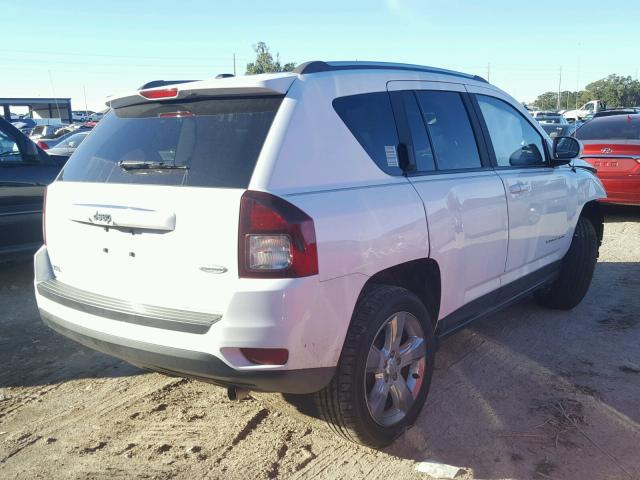 1C4NJCEB9ED703479 - 2014 JEEP COMPASS LA WHITE photo 4