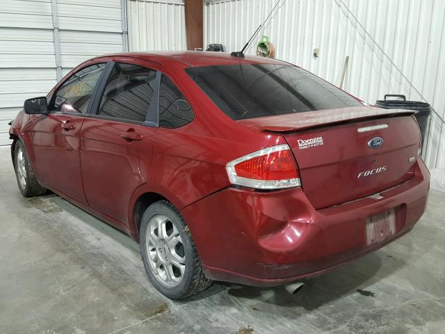 1FAHP36N49W269931 - 2009 FORD FOCUS SES RED photo 3