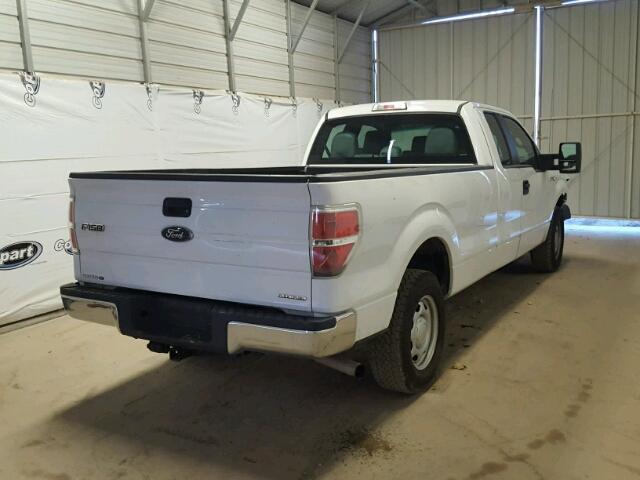 1FTVX1CF5DKF11530 - 2013 FORD F150 SUPER WHITE photo 4