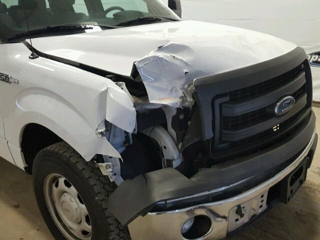 1FTVX1CF5DKF11530 - 2013 FORD F150 SUPER WHITE photo 9