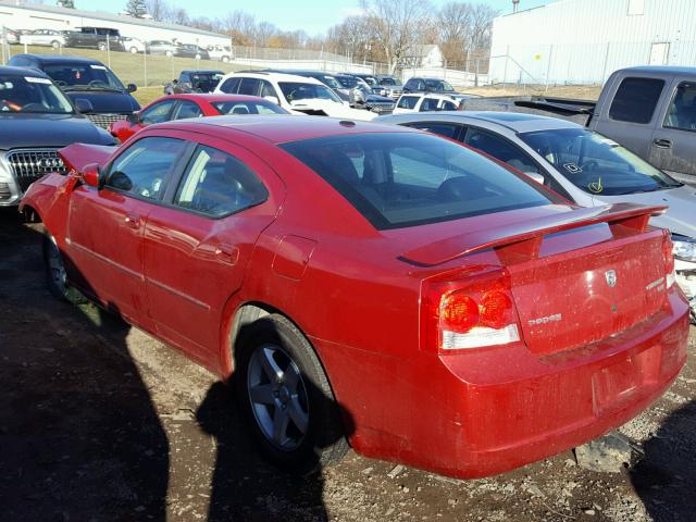 2B3CA3CV3AH292907 - 2010 DODGE CHARGER SX RED photo 3