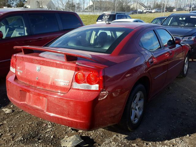 2B3CA3CV3AH292907 - 2010 DODGE CHARGER SX RED photo 4