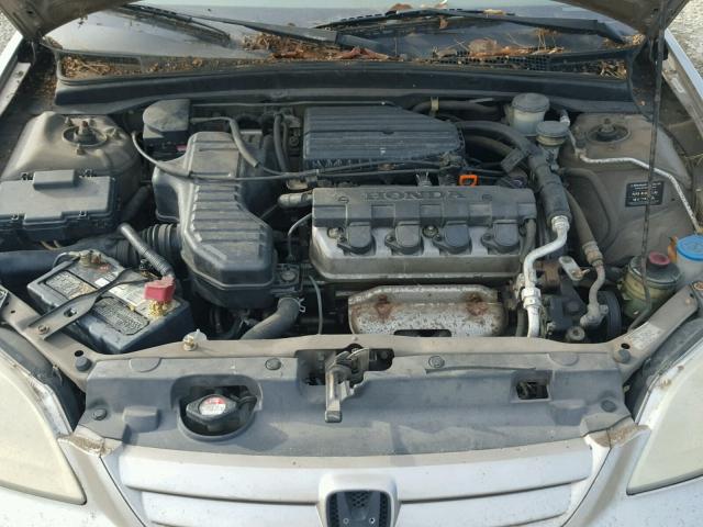 2HGES15591H515698 - 2001 HONDA CIVIC LX TAN photo 7