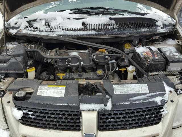 1B4GP45342B615689 - 2002 DODGE CARAVAN SP GOLD photo 7