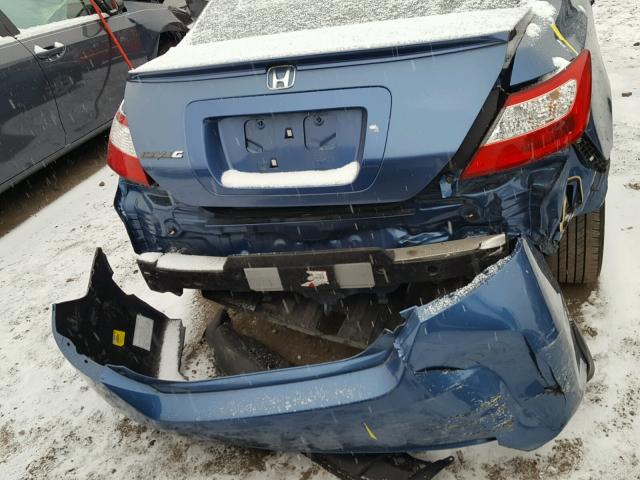 2HGFG12808H551276 - 2008 HONDA CIVIC EX BLUE photo 10