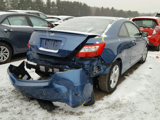 2HGFG12808H551276 - 2008 HONDA CIVIC EX BLUE photo 4