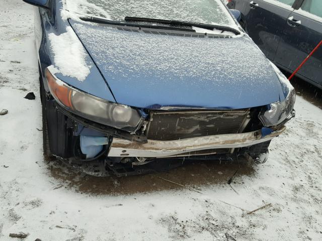 2HGFG12808H551276 - 2008 HONDA CIVIC EX BLUE photo 9