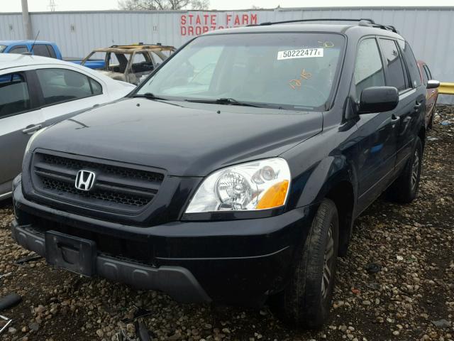 5FNYF18665B062835 - 2005 HONDA PILOT EXL CHARCOAL photo 2