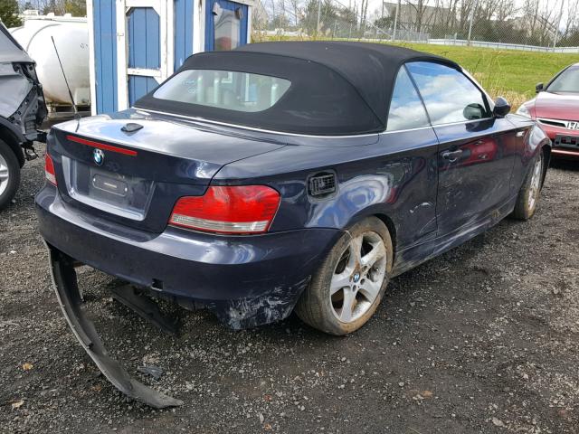 WBAUN93598VK39668 - 2008 BMW 135 I BLUE photo 4