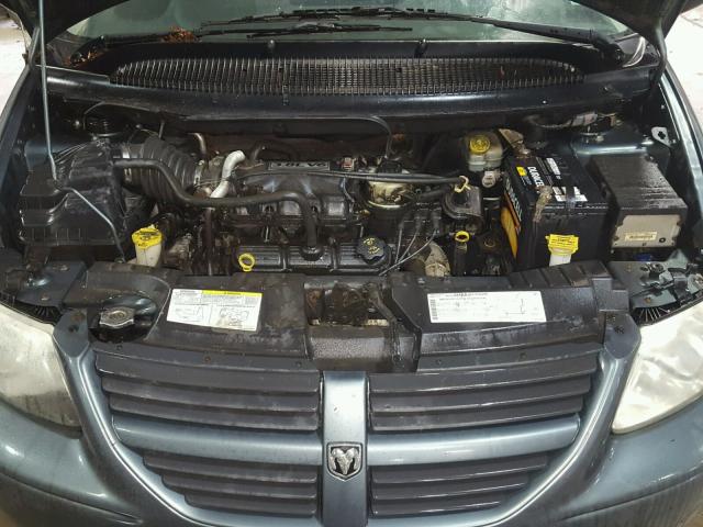 2D4GP44L35R336313 - 2005 DODGE GRAND CARA GREEN photo 7