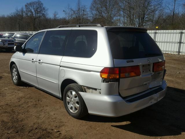 5FNRL18684B115109 - 2004 HONDA ODYSSEY EX SILVER photo 3