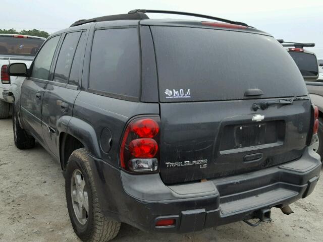 1GNDS13S962164477 - 2006 CHEVROLET TRAILBLAZE BLACK photo 3