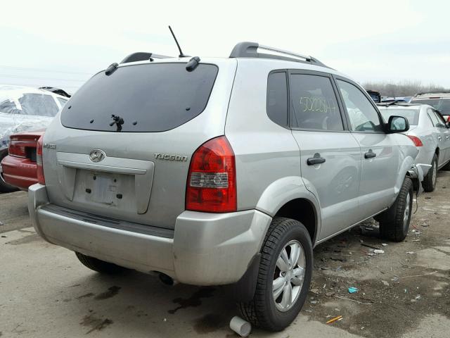 KM8JM12B29U129551 - 2009 HYUNDAI TUCSON GLS SILVER photo 4