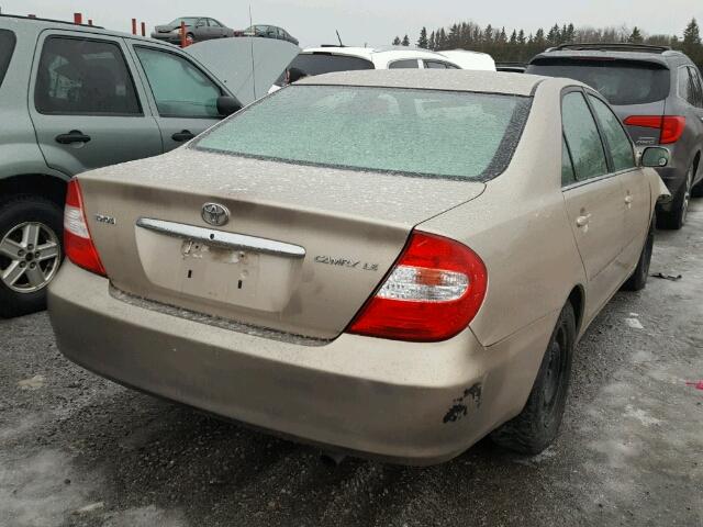 4T1BE32K84U853735 - 2004 TOYOTA CAMRY LE BEIGE photo 4