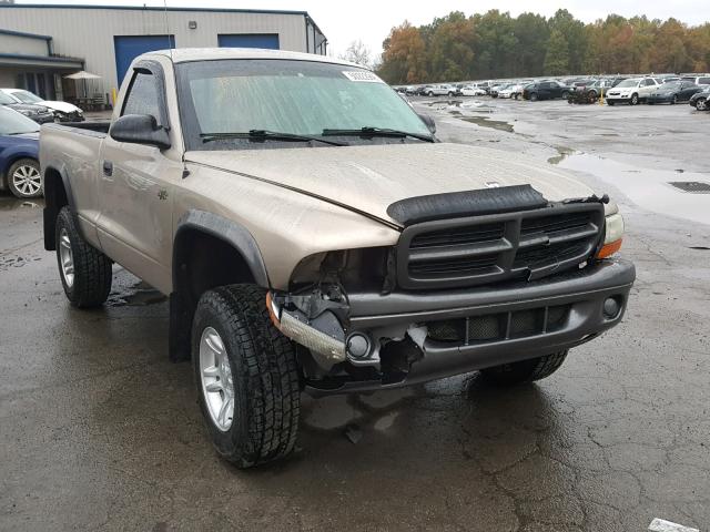 1B7GG16X12S671642 - 2002 DODGE DAKOTA BAS TAN photo 1