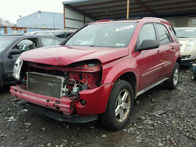 2CNDL63F056111413 - 2005 CHEVROLET EQUINOX LT BURGUNDY photo 2