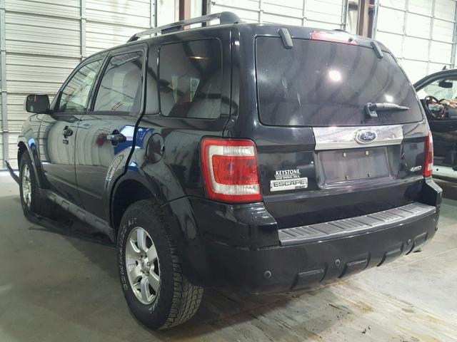 1FMCU94719KA99938 - 2009 FORD ESCAPE LIM BLACK photo 3