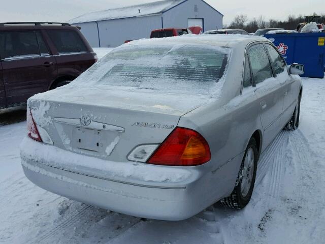 4T1BF28B02U236115 - 2002 TOYOTA AVALON XL SILVER photo 4