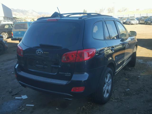 5NMSH73E07H058010 - 2007 HYUNDAI SANTA FE S BLUE photo 4