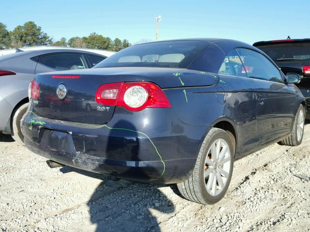 WVWBA71F68V038526 - 2008 VOLKSWAGEN EOS TURBO BLUE photo 4