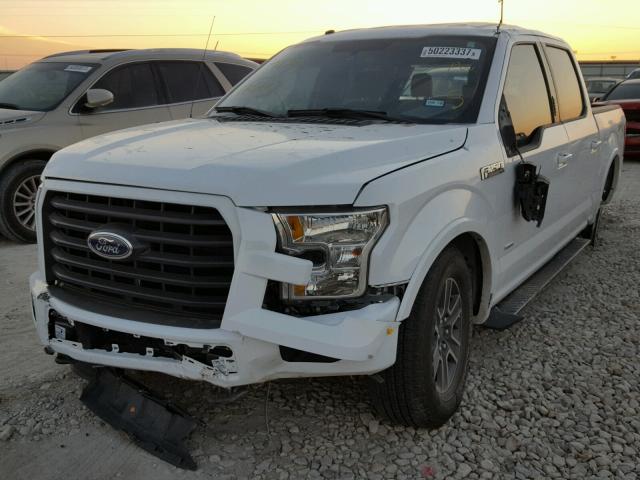 1FTEW1EP2GKF78633 - 2016 FORD F150 SUPER WHITE photo 2