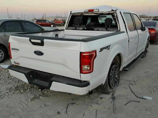 1FTEW1EP2GKF78633 - 2016 FORD F150 SUPER WHITE photo 4