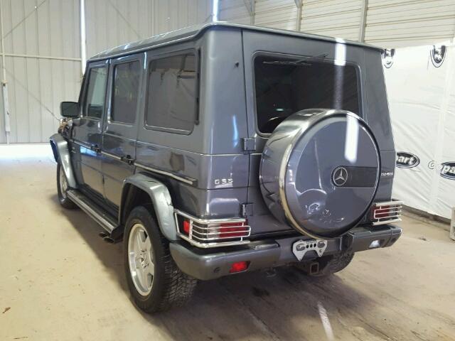 WDCYR71E85X162883 - 2005 MERCEDES-BENZ G 55 AMG GRAY photo 3