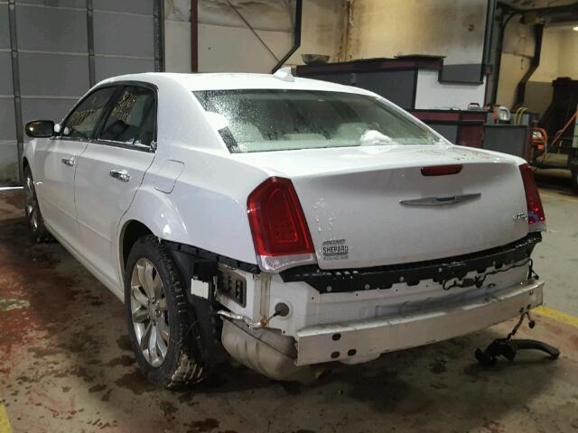 2C3CCAKG9FH803628 - 2015 CHRYSLER 300C WHITE photo 3