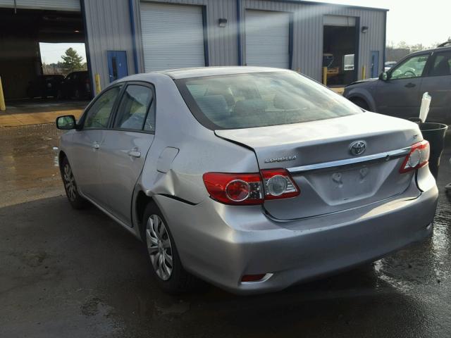 2T1BU4EE8CC870789 - 2012 TOYOTA COROLLA BA GRAY photo 3