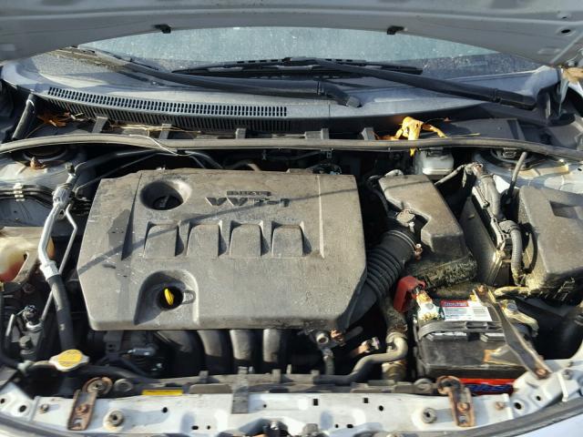 2T1BU4EE8CC870789 - 2012 TOYOTA COROLLA BA GRAY photo 7