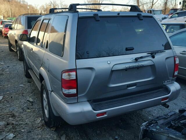 JN8DR09Y31W609876 - 2001 NISSAN PATHFINDER GRAY photo 3