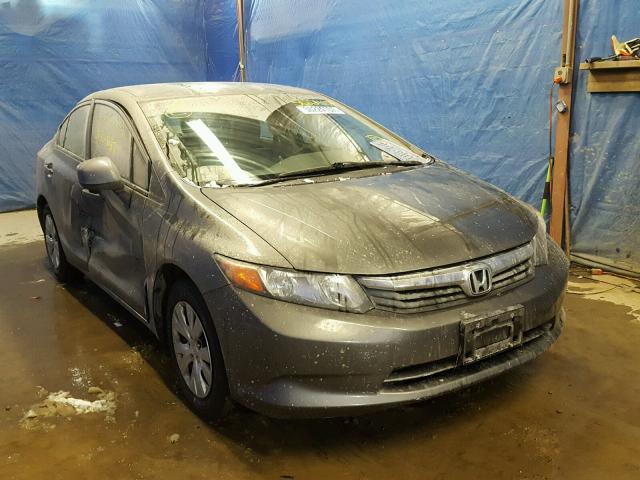 19XFB2F53CE312666 - 2012 HONDA CIVIC LX GRAY photo 1