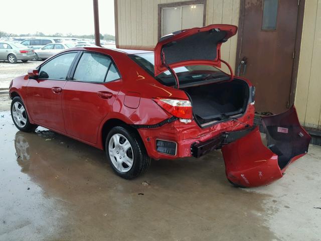 5YFBURHE2GP526244 - 2016 TOYOTA COROLLA L RED photo 3