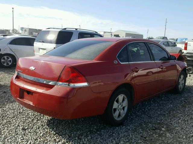 2G1WT55NX89131868 - 2008 CHEVROLET IMPALA LT RED photo 4