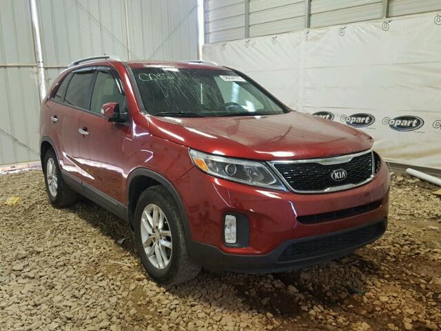 5XYKT4A65FG604706 - 2015 KIA SORENTO LX BURGUNDY photo 1