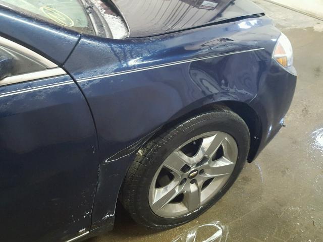 1G1ZH57B29F171565 - 2009 CHEVROLET MALIBU 1LT BLUE photo 9