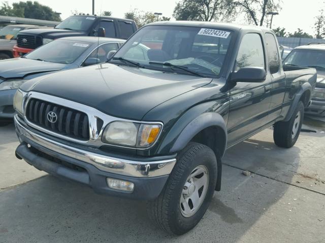 5TESM92N31Z879165 - 2001 TOYOTA TACOMA XTR GREEN photo 2