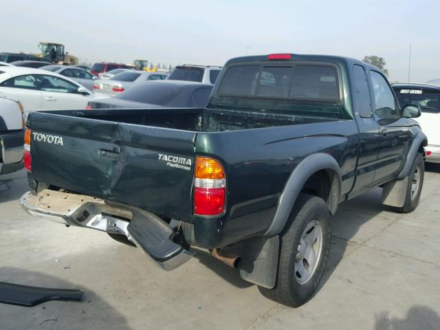 5TESM92N31Z879165 - 2001 TOYOTA TACOMA XTR GREEN photo 4