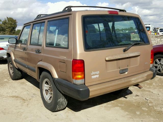 1J4FT68S9XL540055 - 1999 JEEP CHEROKEE S BROWN photo 3