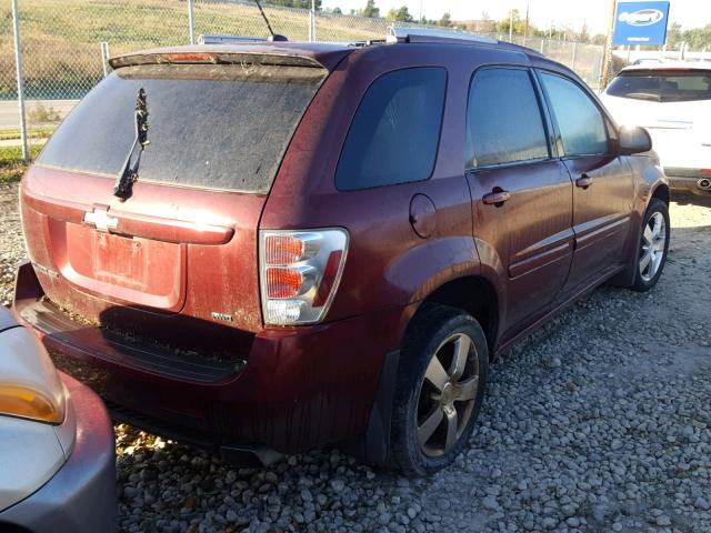 2CNDL037986066790 - 2008 CHEVROLET EQUINOX SP BURGUNDY photo 4