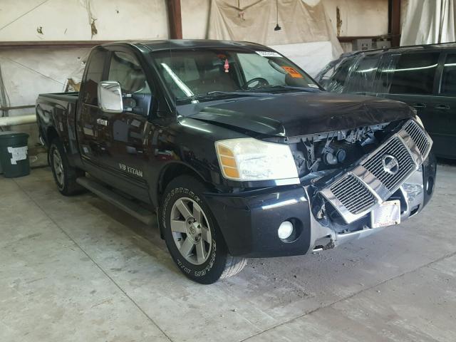 1N6AA06A95N512266 - 2005 NISSAN TITAN XE BLACK photo 1