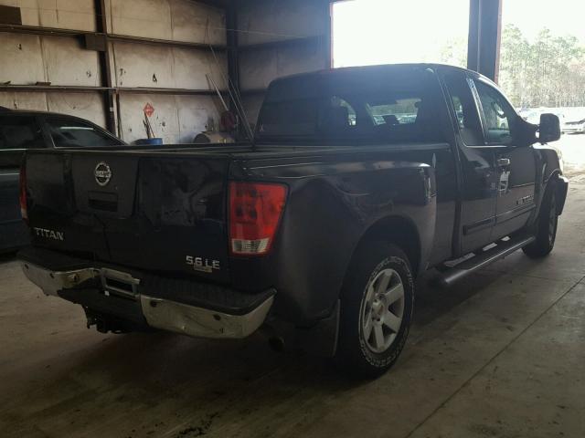 1N6AA06A95N512266 - 2005 NISSAN TITAN XE BLACK photo 4