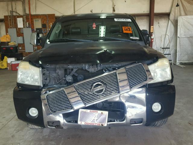 1N6AA06A95N512266 - 2005 NISSAN TITAN XE BLACK photo 9