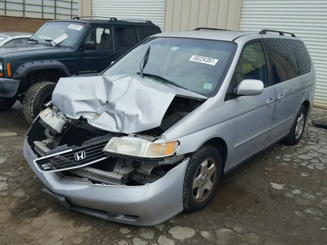 2HKRL18621H618230 - 2001 HONDA ODYSSEY EX SILVER photo 2