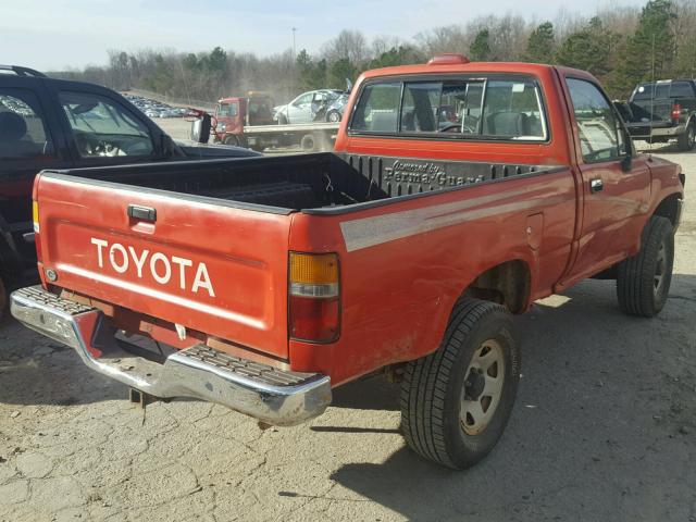 4TARN01P8RZ312432 - 1994 TOYOTA PICKUP 1/2 RED photo 4