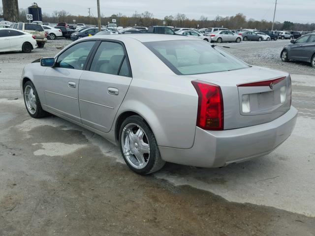 1G6DM577840154308 - 2004 CADILLAC CTS SILVER photo 3