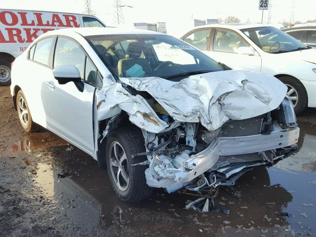 19XFB2F74FE087325 - 2015 HONDA CIVIC SE WHITE photo 1