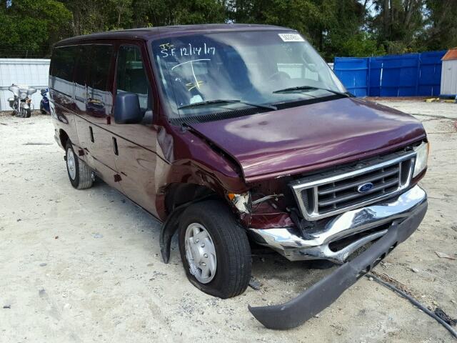 1FBNE31L06DA78186 - 2006 FORD ECONOLINE MAROON photo 1