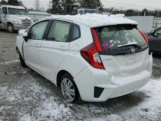 JHMGK5H57HS008973 - 2017 HONDA FIT LX WHITE photo 3